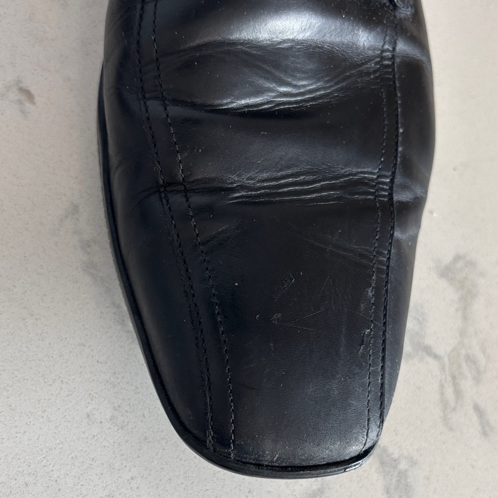 Prada Men's Elegant Black Slip-On Loafers - Picture 8 of 11